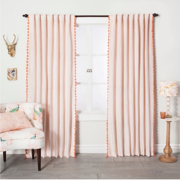 Opalhouse Accents Set Of 2 Opalhouse Velvet Curtain Panel With
